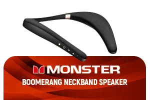 Monster Boomerang Neckband Bluetooth Speaker - Black - Best Deal - South Africa - image 1